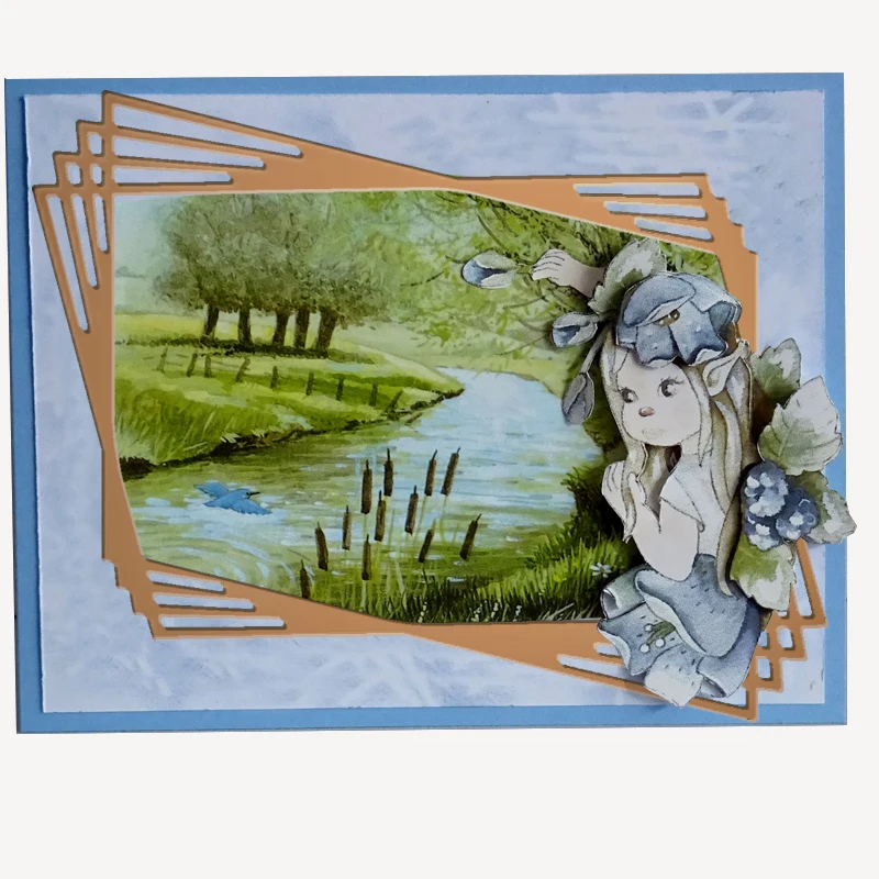 Прямоугольные формы границы металла резки штампы для DIY скрапбукинга бумаги