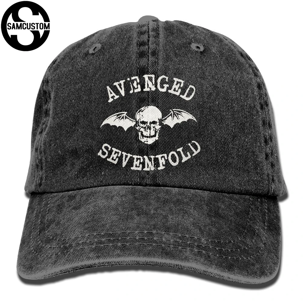 SAMCUSTOM Avenged Sevenfold 3D креативные вымытые джинсовые шапки осень лето мужские и женские