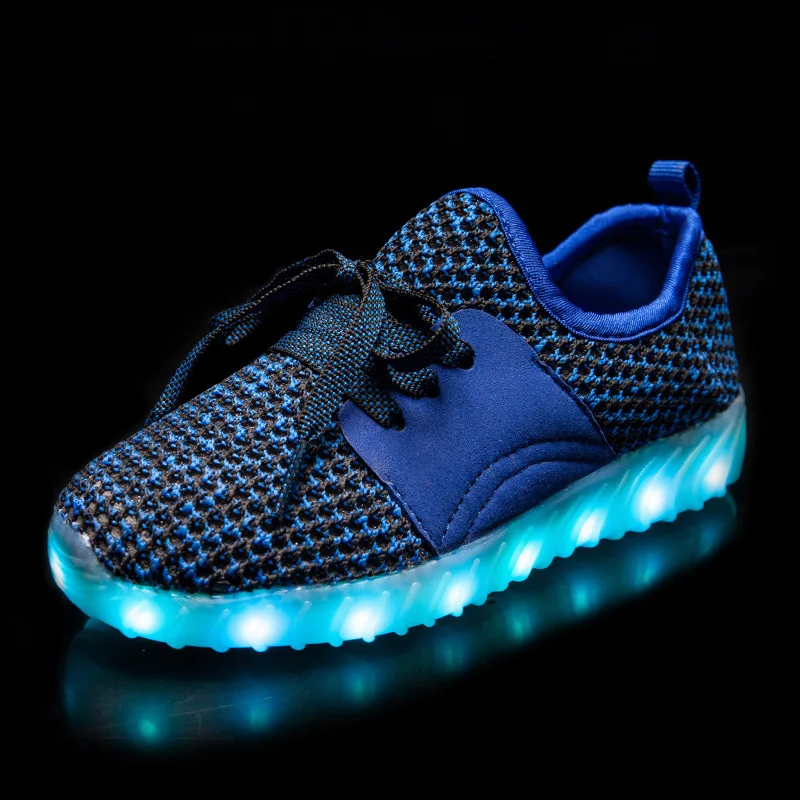 Летние модели взрыва красочные светящиеся люминесцентные USB лампы обувь