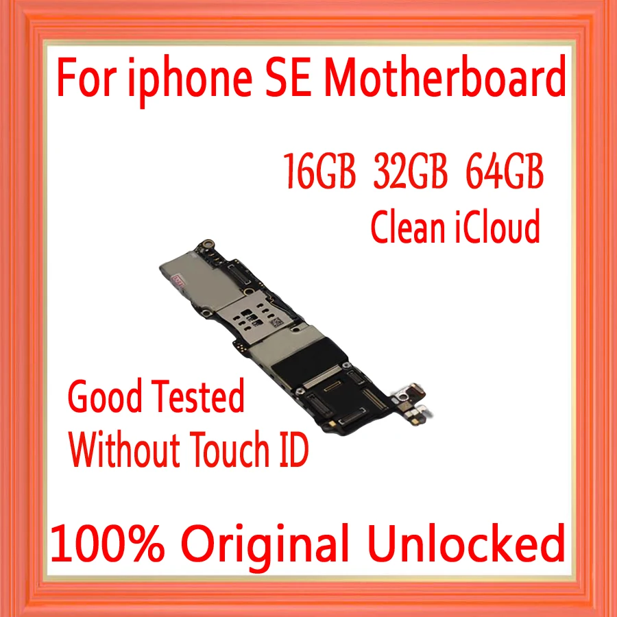 Материнская плата для iphone 5SE 16 ГБ/32 ГБ/64 ГБ без Touch ID 100% оригинал разблокированная