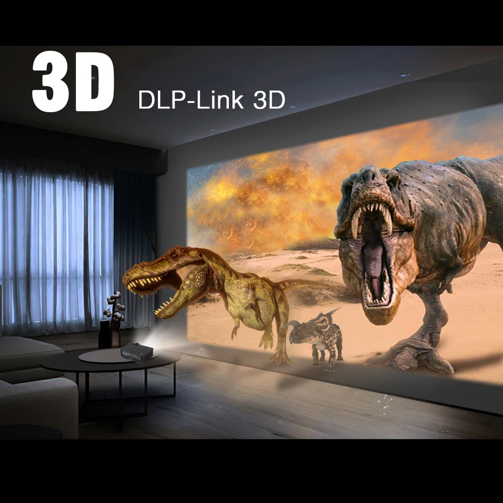 BYINTEK BD508 300 дюймов проектор для домашнего кинотеатра Full HD 1080 P видео открытый