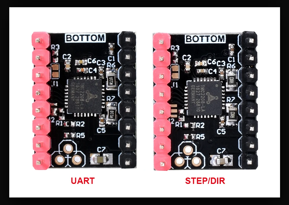 3d принтер шаговый Драйвер TMC2208 v3.0 контроллер двигателя UART режим шаговый драйвер модуль TMC 2208 детали stepstick