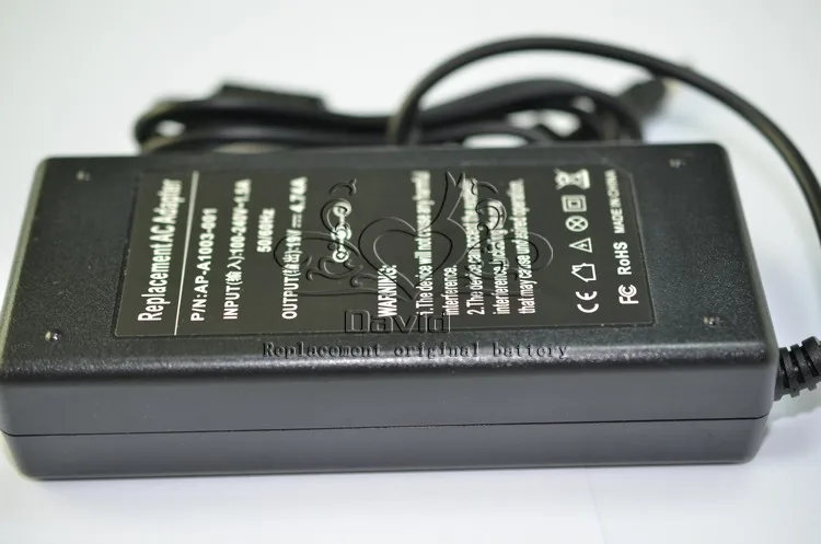 Сменное Зарядное устройство переменного тока 19 в 100 А 90 Вт адаптер питания для