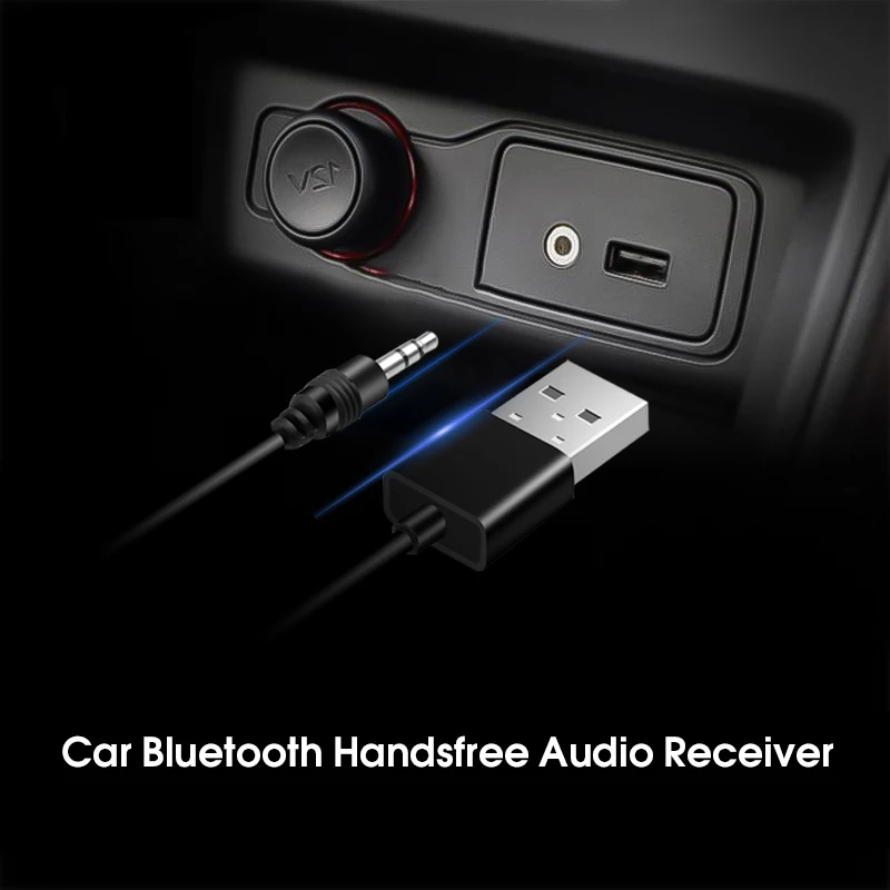 Мини 3,5 мм разъем AUX Bluetooth приемник автомобильный комплект аудио MP3 музыка USB ключ адаптер для беспроводной клавиатуры FM радио динамик