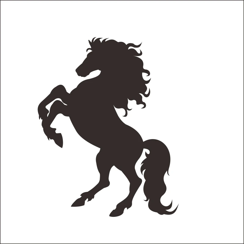 Etiqueta de la pared nombre personalizado cabeza caballo питомник niNos habitaciOn dormitorio Animal niNas DiseNo|Наклейки на