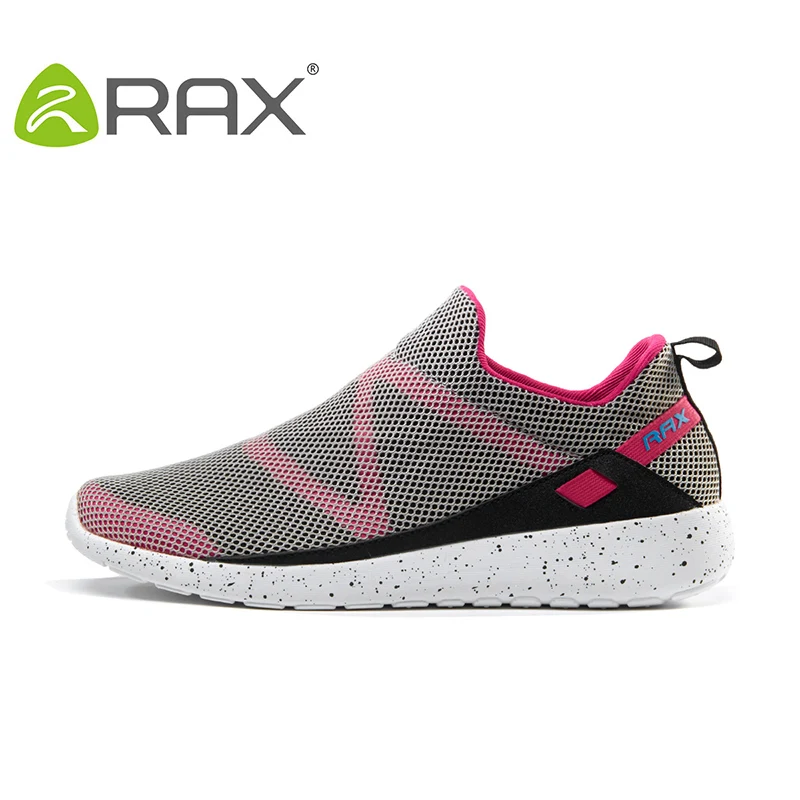 light grey Rax/Новинка года; Женская легкая обувь для бега; дышащая Спортивная обувь; слипоны для путешествий; кроссовки для женщин; прогулочная обувь - Цвет: light grey