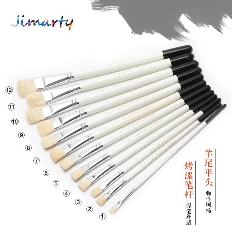 Кисть для рисования с белой ручкой|watercolor painting brush|paint brushpainting brush |