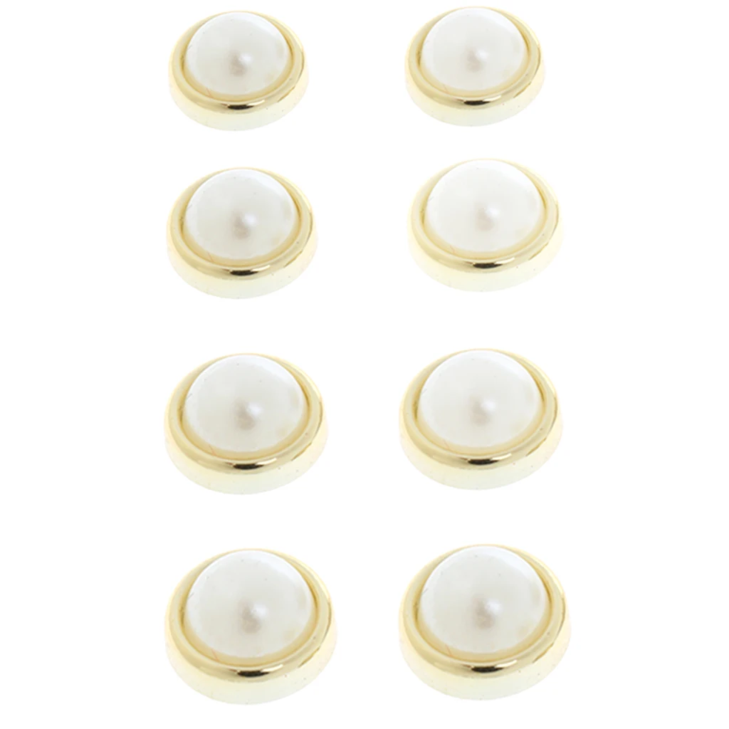 50pcs Pearl Rivets Stud Button Leather Craft Bag Jeans Shoes Clothes Decor | Дом и сад