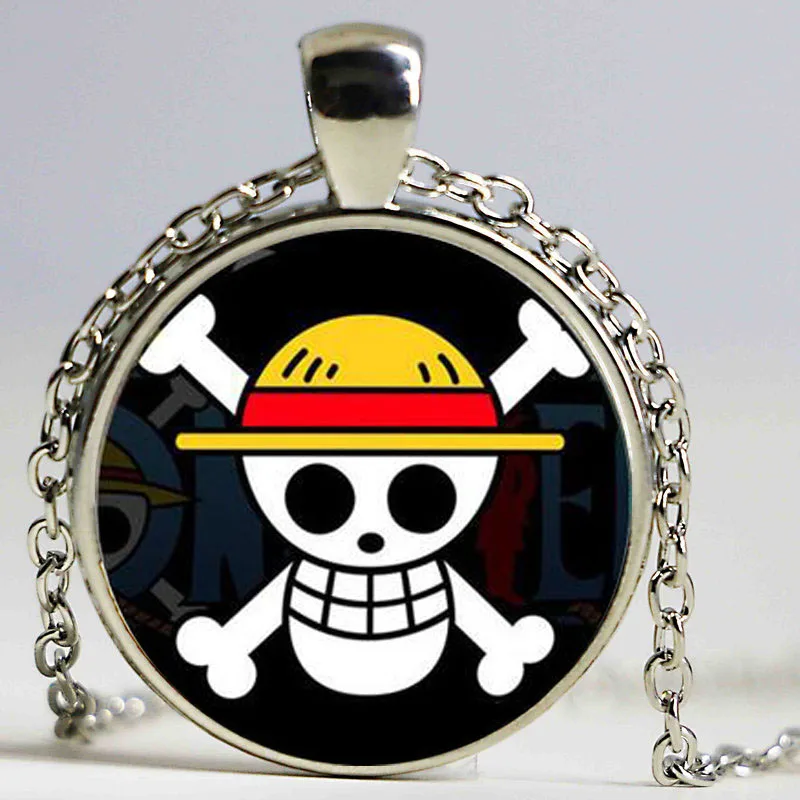 Горячая Цепочки и ожерелья ONE PIECE MONKEY D Луффи Череп Кулон пиратский флаг