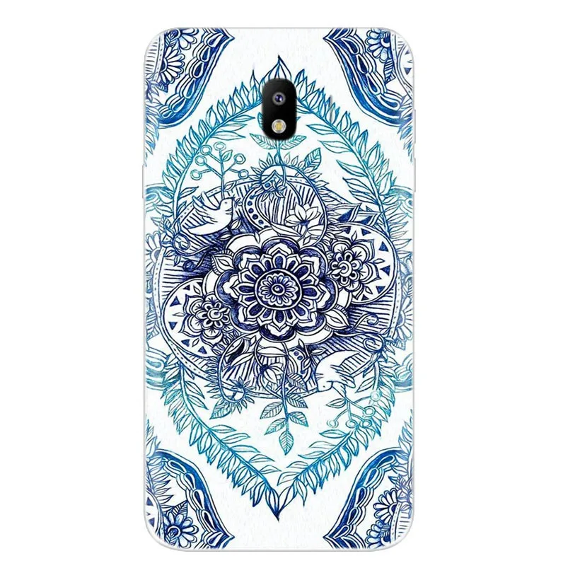For Samsung Galaxy J5 2017 J530F Compact Henna Mandala Floral Soft TPU Silicone Pattern Clear Case Y018 |