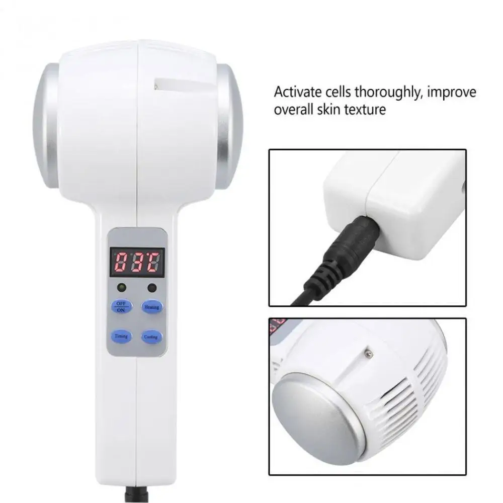 Original Hot Cold Hammer Ultrasonic Cryotherapy Skin Rejuvenation Face Lifting Massager Facial Body Beauty Equipment | Красота и