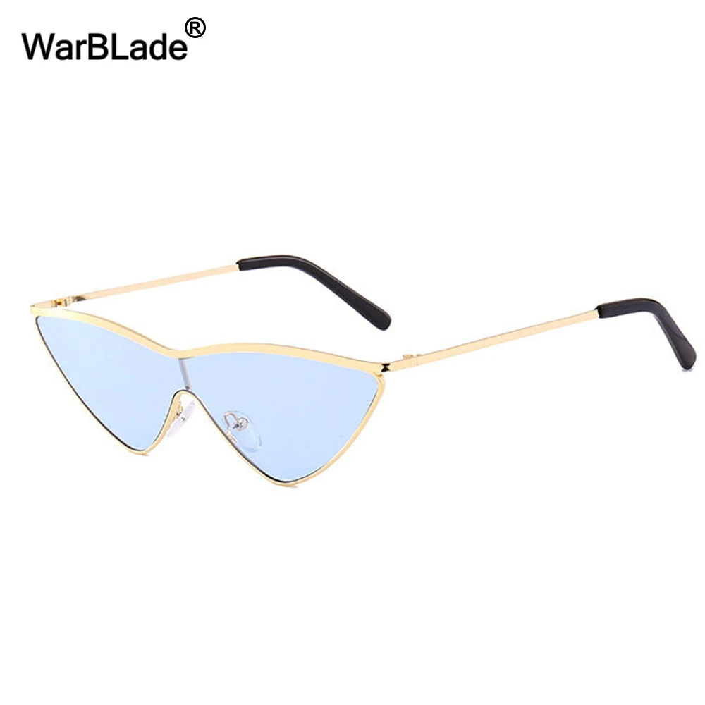 Sexy Cat Eye Sunglasses Women Eyewear Metal Frame Triangle Vintage Shades Sun Glasses Female UV400 2018 WarBLade | Аксессуары для
