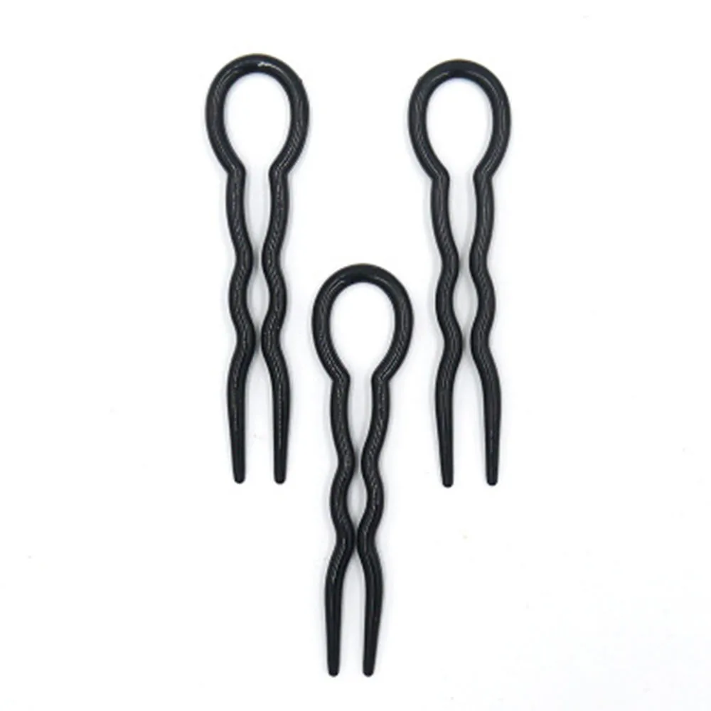 

3Pcs New Korea Black Brown Professional Makeup Hair Maker Accessory Round Toe Black Hair Clip Pins Tool Tools