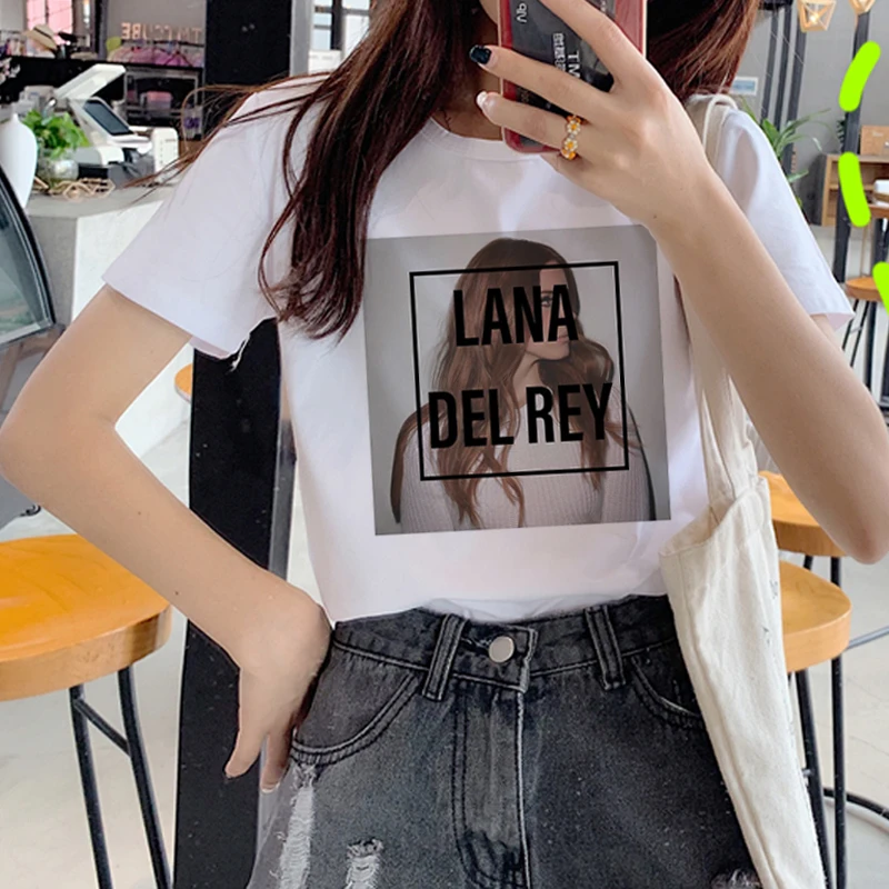 Lana Del Rey Harajuku Ullzang Футболка женская Забавный принт футболка для фанатов 90s графическая Эстетическая футболка корейский стиль женские футболки
