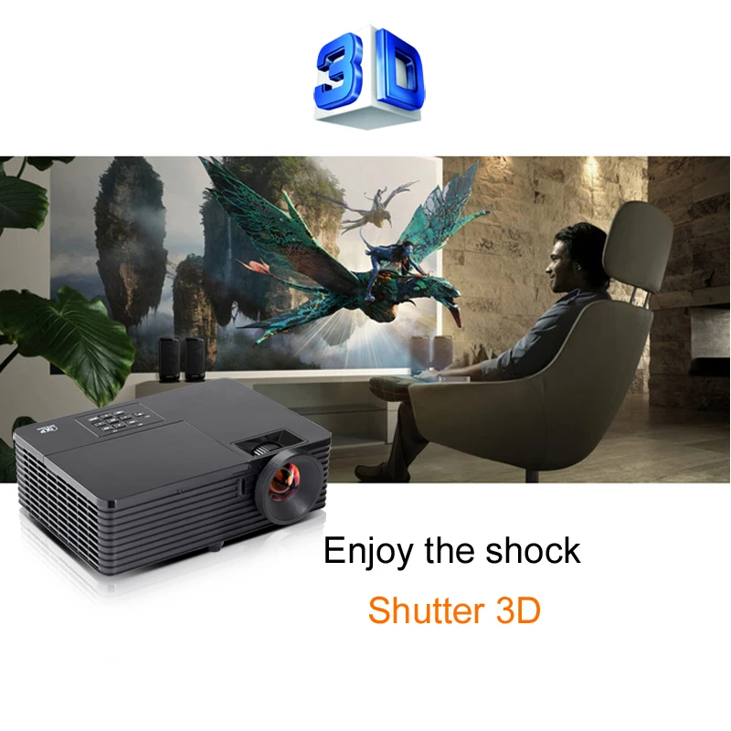 BYINTEK BD508 300 дюймов проектор для домашнего кинотеатра Full HD 1080 P видео открытый