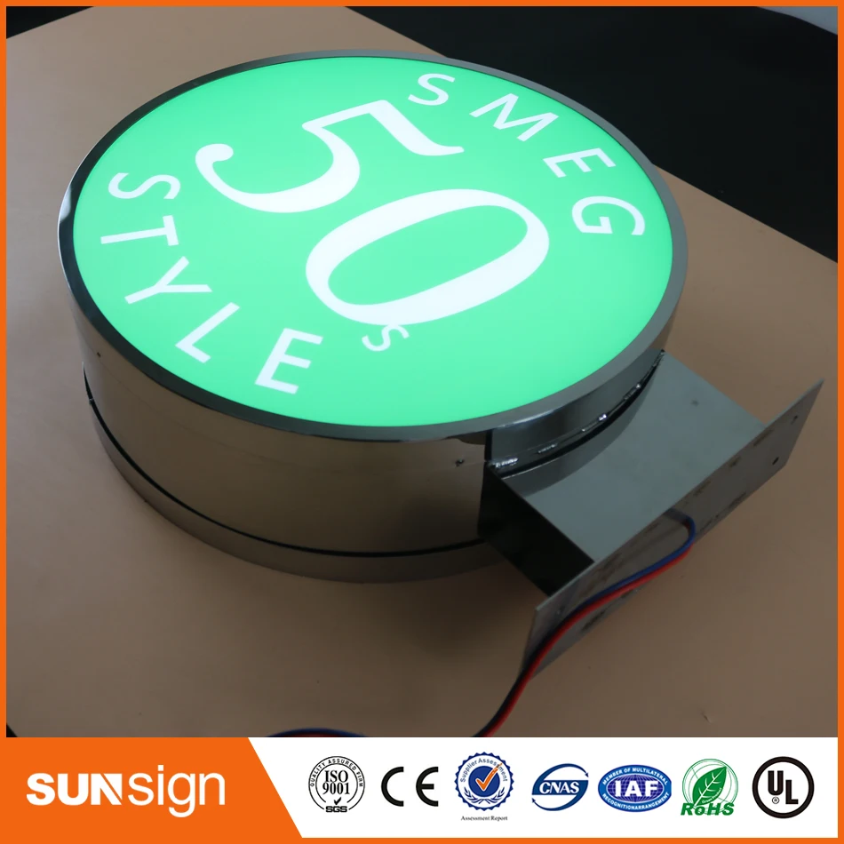 3D акриловый рекламный светодиодный подсвеченные буквы светильник ящик витрина