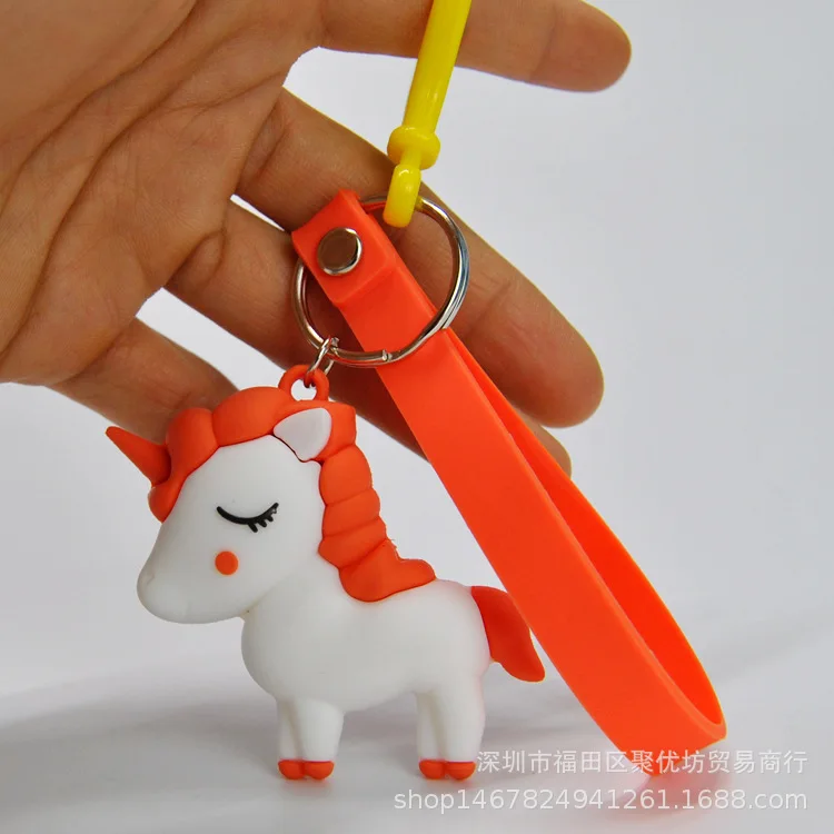 Брелок в виде мультяшного пони лошади животного детская игрушка брелок для
