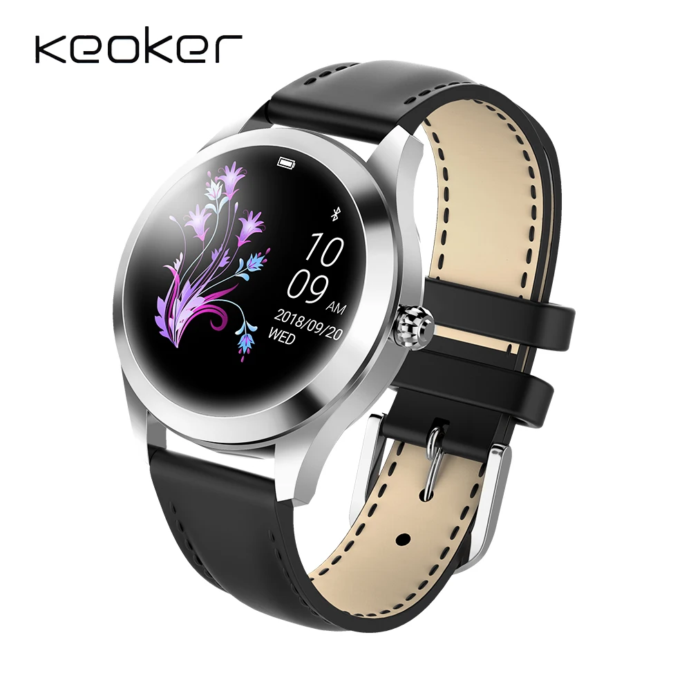 Keoker Смарт-часы Для женщин IP68 Водонепроницаемый повелительница сообщение вызов напоминание Смарт часы для Android IOS Телефон