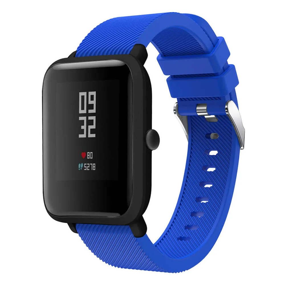 20 мм силиконовый ремешок для наручных часов Huami Amazfit Bip Youth Lite Band xiaomi huami amazfit BIT PACE