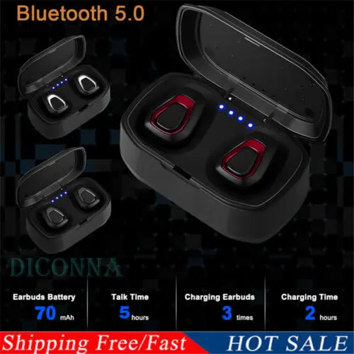 Мини-наушники-вкладыши TWS True Беспроводной в ухо стерео Bluetooth наушники гарнитура 3D