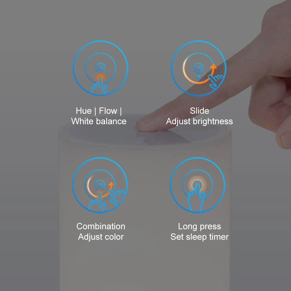 Оригинальная умная прикроватная лампа Yeelight Bluetooth светодиодный светильник Touchlight