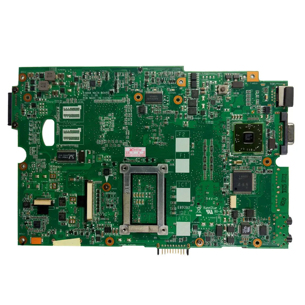 K50AD материнская плата для ноутбука ASUS K40AF K40AB K40AD K50AF K50AB K50AD X5DAD материнская плата REV 1,3 15,6 дюймов 512m видеокарта