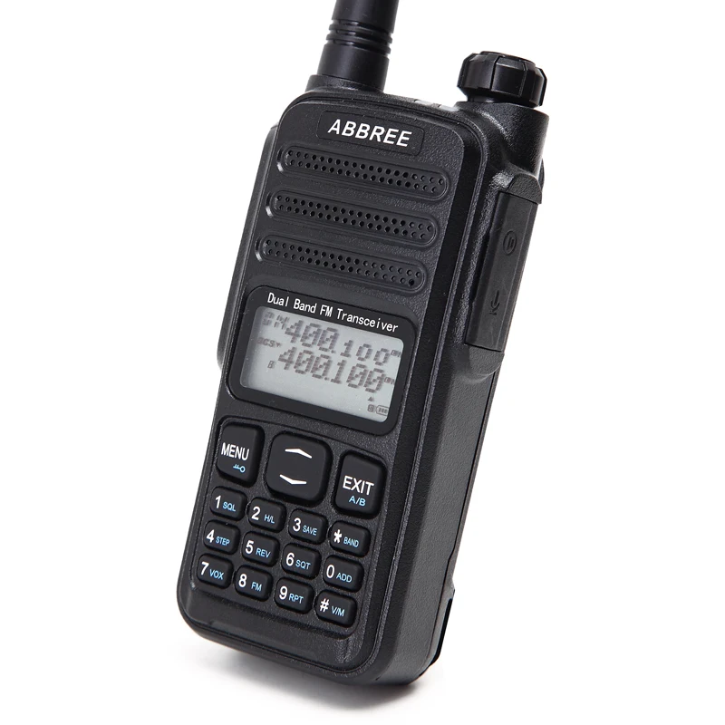 ABBREE AR-52 перекрестный репитер Дуплексный режим работы VHF/UHF 136-174/400-480MHz Двойной прием 2-PTT Walkie Talkie Ham+ Автомобильное зарядное устройство