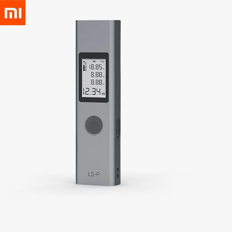 Gray Xiaomi Duka лазерный дальномер 40 м LS-P USB флэш-дальномер для зарядки высокая точность измерения портативный дальномер - Color: Gray