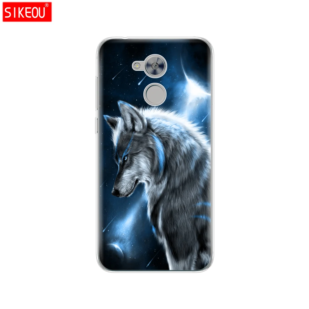 12057 Чехол для телефона huawei honor 6A, Мягкий ТПУ силиконовый чехол на заднюю панель, 360, полностью защитный чехол с принтом кота цветка - Цвет: 12057