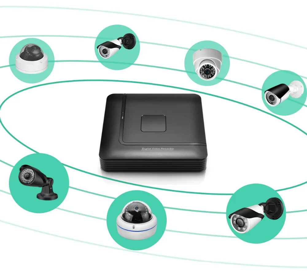 Мини CCTV NVR 4CH 8Ch для H.264 16CH для H.265 видео DVR рекордер Onvif для Full HD IP камера охранная система видеонаблюдения Сигнализация