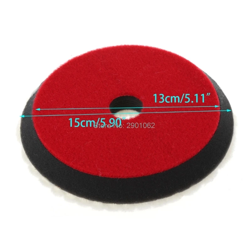 Car Auto Soft Wool Buffing Polishing Pad Professional Detailing Mixed Color 6" 150mm / 7" 180mm Drop Ship