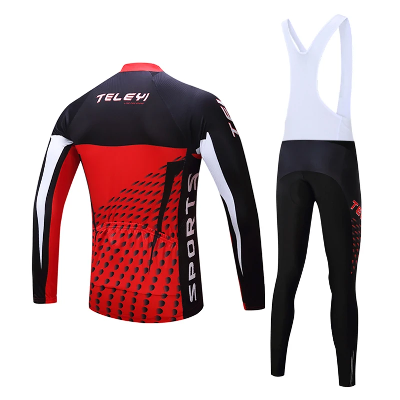 Комплект одежды TELEYI мужской для велоспорта трикотажная куртка с длинным рукавом