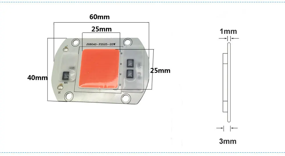 Драйвер на плате AC светодиодный COB модули AC230V 20 Вт 30 Вт 50 Вт вход Смарт IC драйвер для DIY Светодиодный прожектор Прожектор садовая лампа