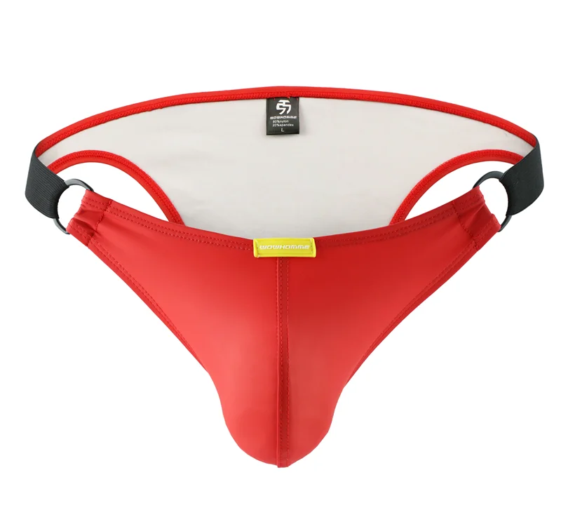 4PCS PU Leather Male Underwear Mens Briefs Sexy Underpants Mens Tong Underwear Briefs  Man Briefs Underwear Men Panties Lingerie