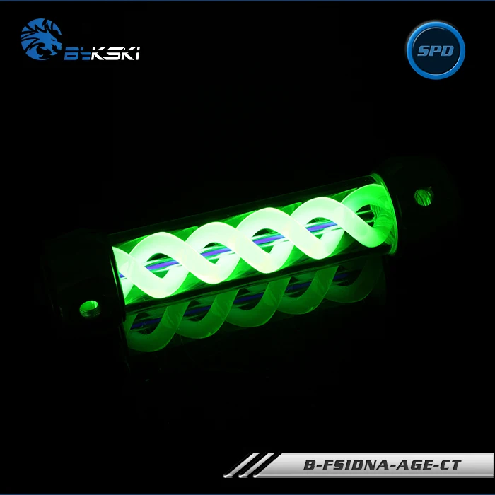 Bykski T резервуар для вирусов RGB/RBW Lihgitng система DNA цилиндрическая цветная 190 мм или 260 мм