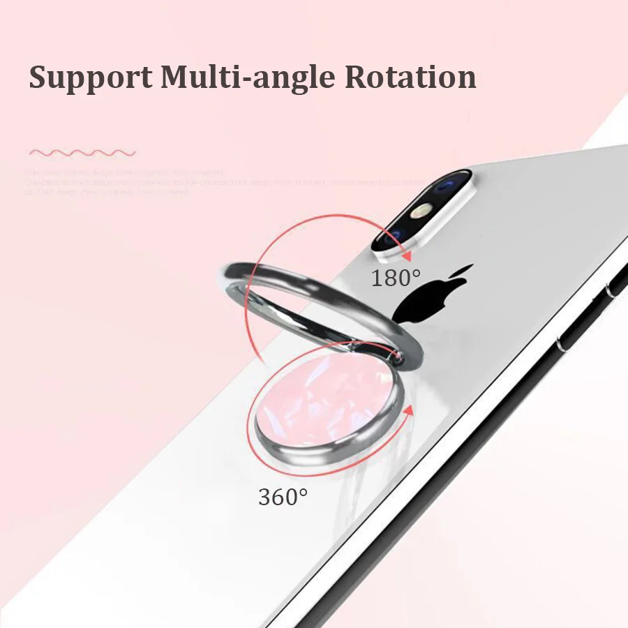 Универсальный держатель для телефона для iPhone X XS Max Xiaomi Redmi Note 7 металлическая подставка для мобильного телефона с кольцом на палец для huawei P20 Lite samsung