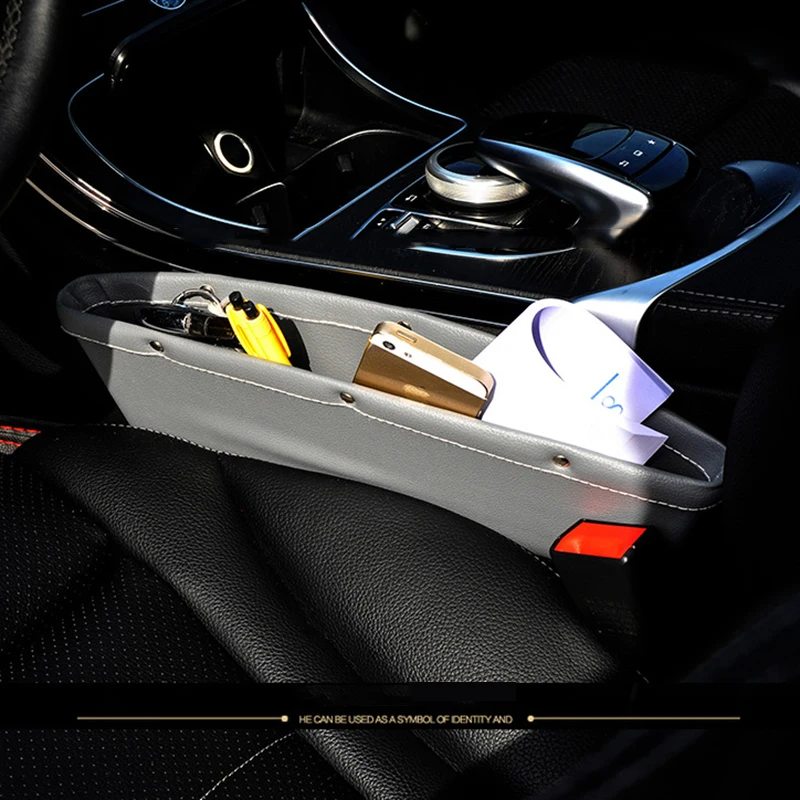 Коробка для хранения из кожи QuickDone универсальные ящики автомобильного сиденья с