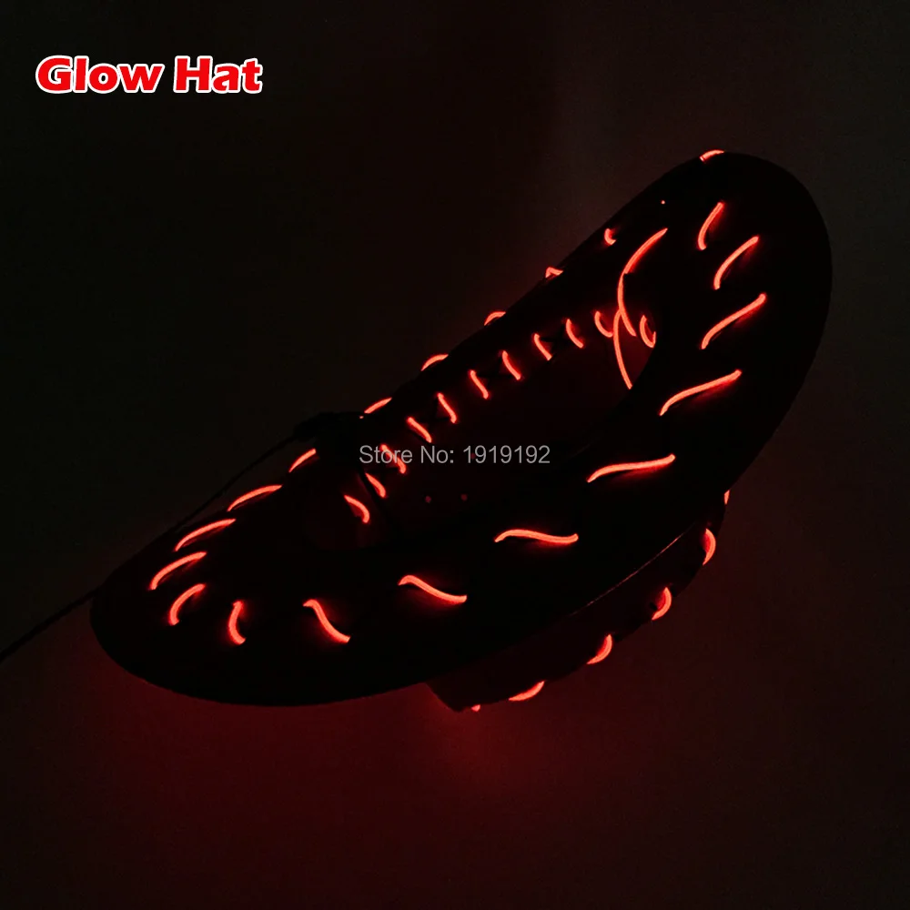 Горячая Распродажа мигающая мужская Ковбойская шляпа со светодиодами