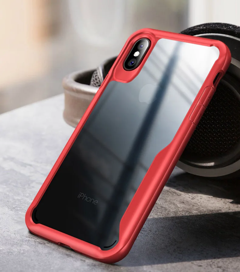 LUPHIE противоударный защитный чехол для iPhone 11 Pro Max XR 8 7 Plus Прозрачный чехол для iPhone 6 6S Plus XS Max роскошный силиконовый чехол