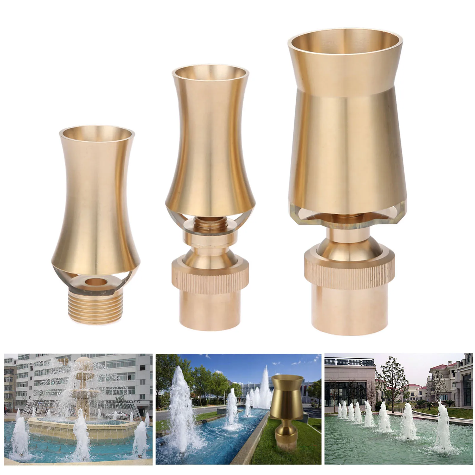 

DRELD 1/2 "3/4" 1 "Медь декоративные разбрызгиватели для фонтана башни льда насадка в виде каскада из кедра Стиль душ насадка для душа Waterscape фонтан