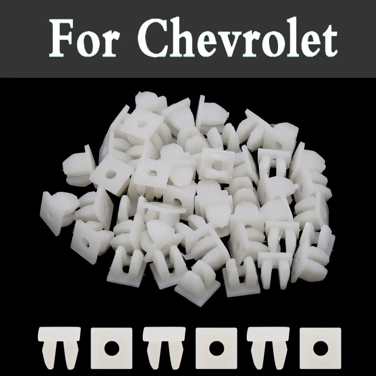 

100pcs White Car Auto Bumper Fastener Rivet Retainer Clips Push Engine For Holden Barina Calais Commodore Cruze Monaro Statesman