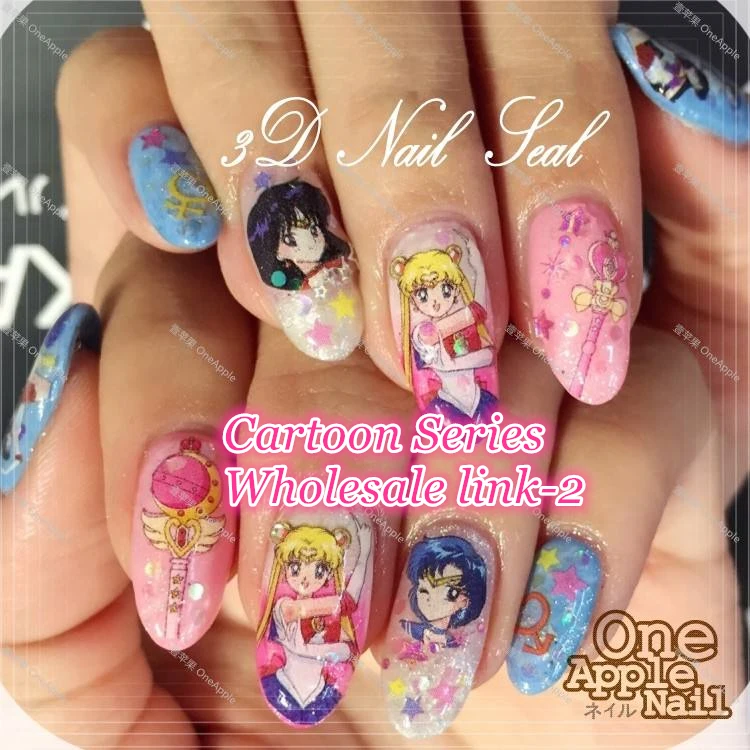 Hanyi series girl CA princess стикеры 3d на ногти nail art decal шаблон diy tool Decoration|Стикеры и наклейки| |