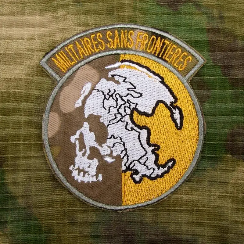 Мультикам Militaires Sans Frointieres Morale вышивка патч B3272|embroidery patch|patches patchesmilitaire patch |
