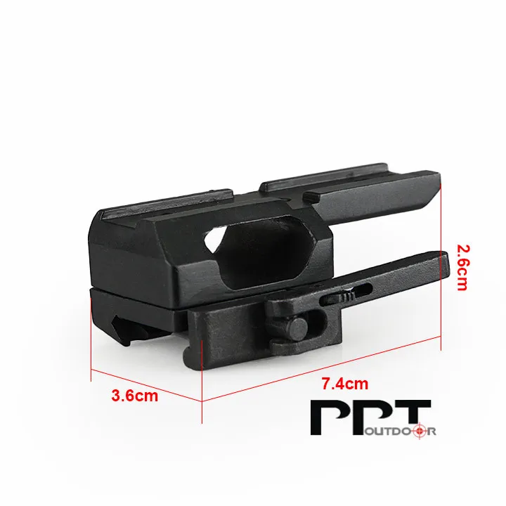 PPT крепление в красный горошек быстрое съемное для RMR T1 T2 21 2 мм Пикатинни Вивер PP24