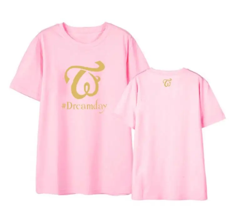 Дважды новый альбом мечта день же печать Круглая горловина с коротким рукавом