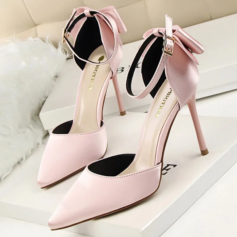 Обувь Bigtree Женские туфли лодочки Новинка Женская свадебная обувь Модная женская