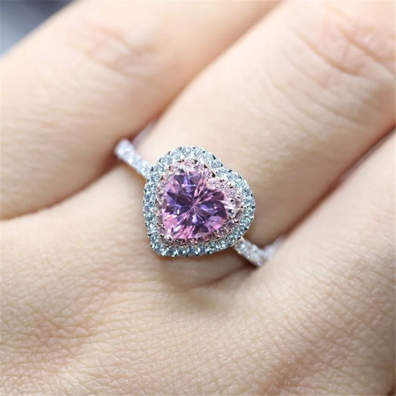 Женское кольцо из серебра 925 пробы с розовым топазом|ring for|rings for womenfine jewelry |