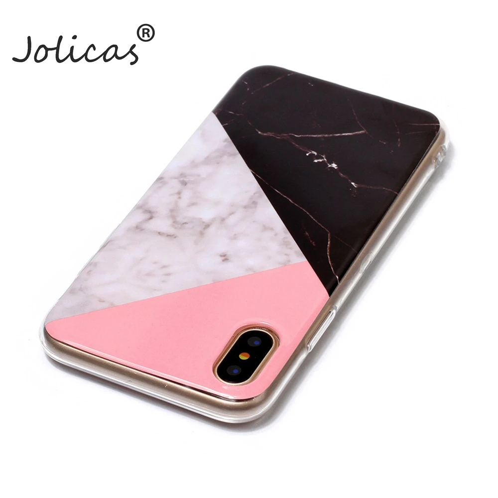 Чехлы под мрамор для iPhone X чехол TPU Мягкий силиконовый грязеотталкивающий Чехол