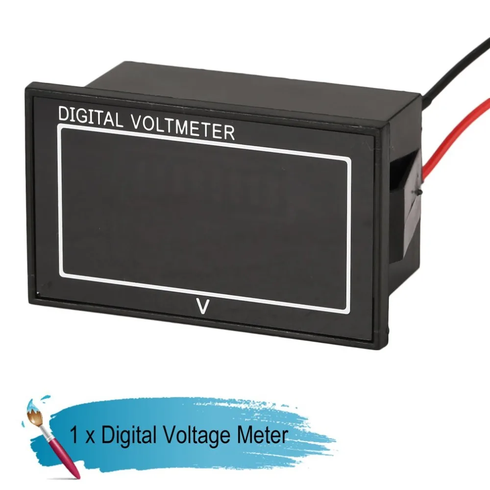 DC 6-80 в 2 провода светодиодный цифровой дисплей батарея процент вольтметр