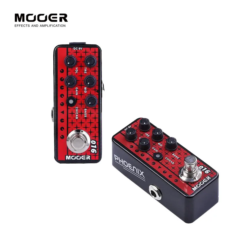 MOOER 016 PHOENIX электрогитара педаль высокого качества двухканальный предусилитель независимый 3 полосный эквалайзер